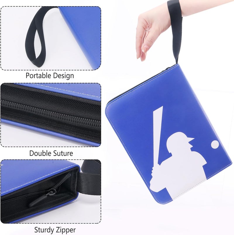 awedsu Collectible Trading Card Albums, Protective Sleeves, 4-Pocket Binder, 400 Pockets Case Holder for TCG, Sports Cards - Image 5